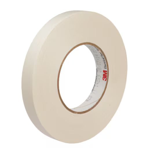 3M 7010399010 Acetate Cloth Electrical Tape 28, 24 in x 216 yd, 3 in Paper Core, Log roll, 1 Roll/Case - KEM - TRON INC.