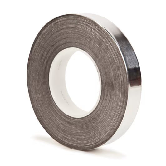3M 7010399027 Aluminum Foil Tape 1115B, 4.27 in x 60 yd, 4.5 mil, 3 in core, Silver, 3 Rolls/Case - KEM - TRON INC.