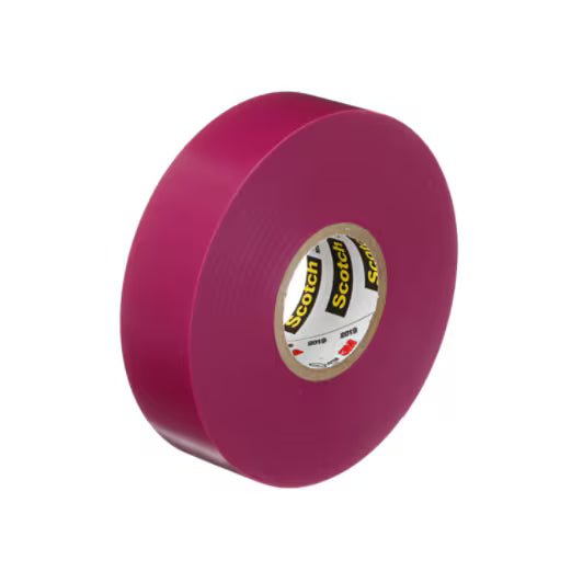 3M 7100067890 Scotch® Vinyl Color Coding Electrical Tape 35, 1/2 in x 20 ft, Violet, 10 rolls/carton, 100 rolls/Case - KEM - TRON INC.