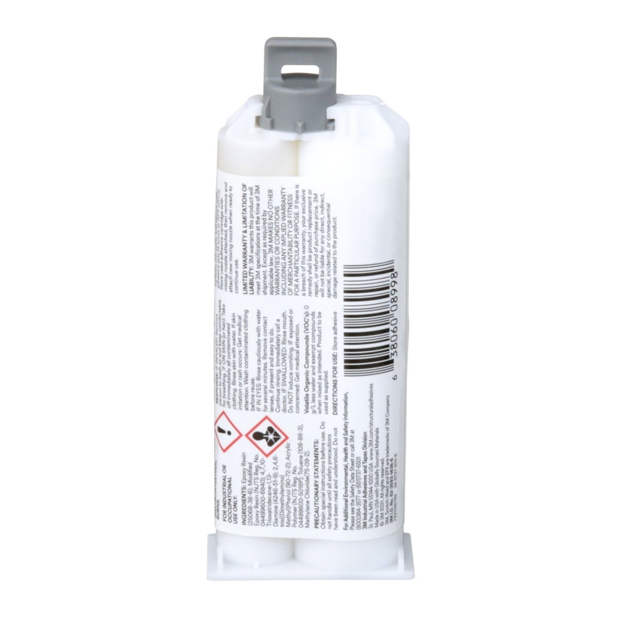 3M 7100148768 Scotch - Weld™ Epoxy Adhesive DP460, Off - White, 50 mL Duo - Pak - KEM - TRON INC.