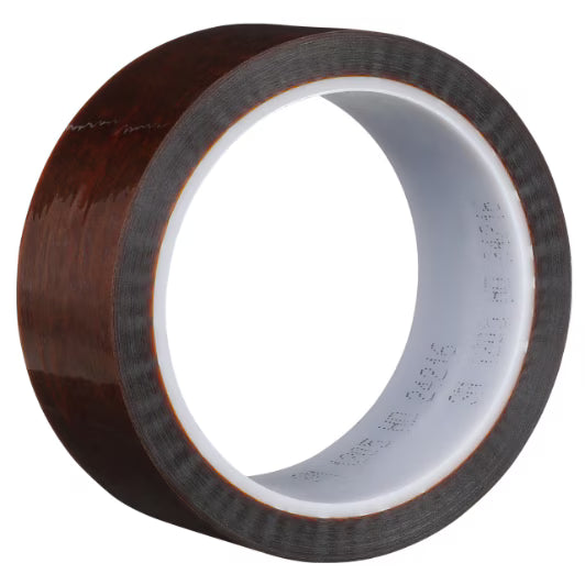 3M 7010320432 Polyimide Film Electrical Tape 1205, 2.5 in X 36 yds, mini-Case, 3-in plastic core, 5 Rolls