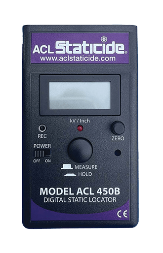 ACL Staticide® 450B Ionized Environment Electrostatic Locator with carrying case - KEM - TRON INC.