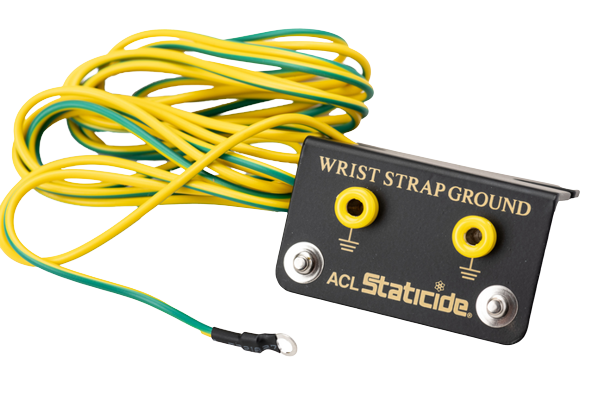 ACL Staticide® 8092 Bench Mount for Two Wrist Strap Grounding Cords, Parking system; 10' cord - KEM - TRON INC.