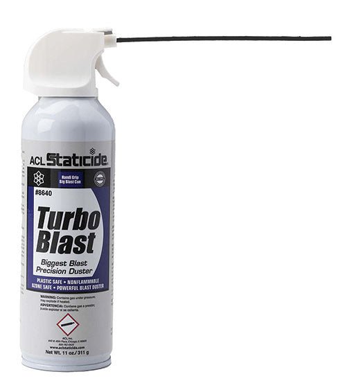 ACL Staticide® 8640 Turbo Blast Compressed Air, 11 oz / 296 g Aerosol Can - KEM - TRON INC.