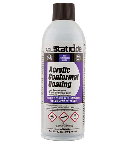 ACL Staticide® 8690 Acrylic Conformal Coating, 12 oz / 340 g Aerosol Can - KEM - TRON INC.