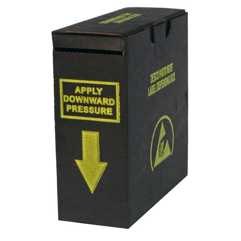 Desco 06767 Esd - Safe Label Dispensing Box, 2" X 2" Maximum Label Size - KEM - TRON INC.