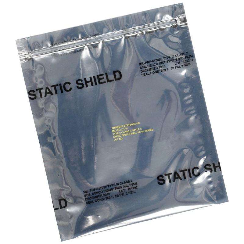Desco 12928 Static Shielding Bags, Zip, 4 inX6 in - KEM - TRON INC.