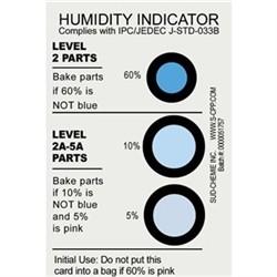 Desco 13869 Humidity Indicator Cards 5% 10% 60% Rh, 125 Per Can - KEM - TRON INC.