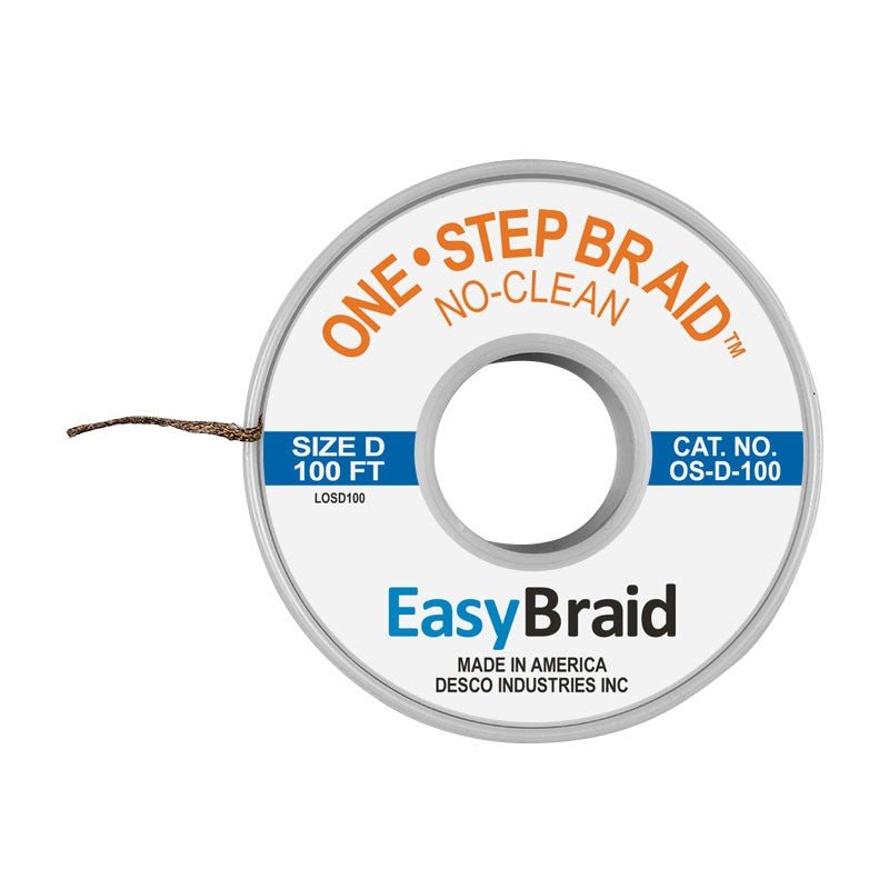 Easy Braid OS - D - 500 One - Step No Clean Braid .100", 500' Spool - KEM - TRON INC.