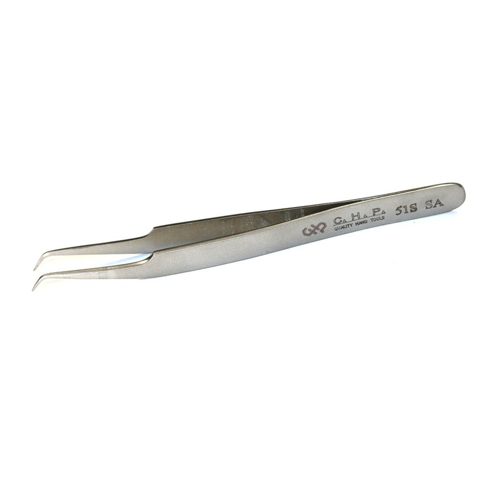 Hakko 51 - S - SA Super Fine Point Tweezers - KEM - TRON INC.