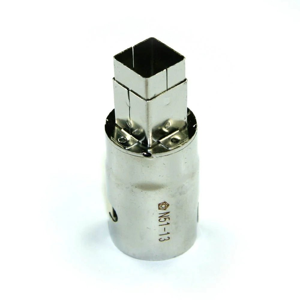 Hakko N51 - 13 BGA Hot Air Nozzle, 10 x 10 mm - KEM - TRON INC.