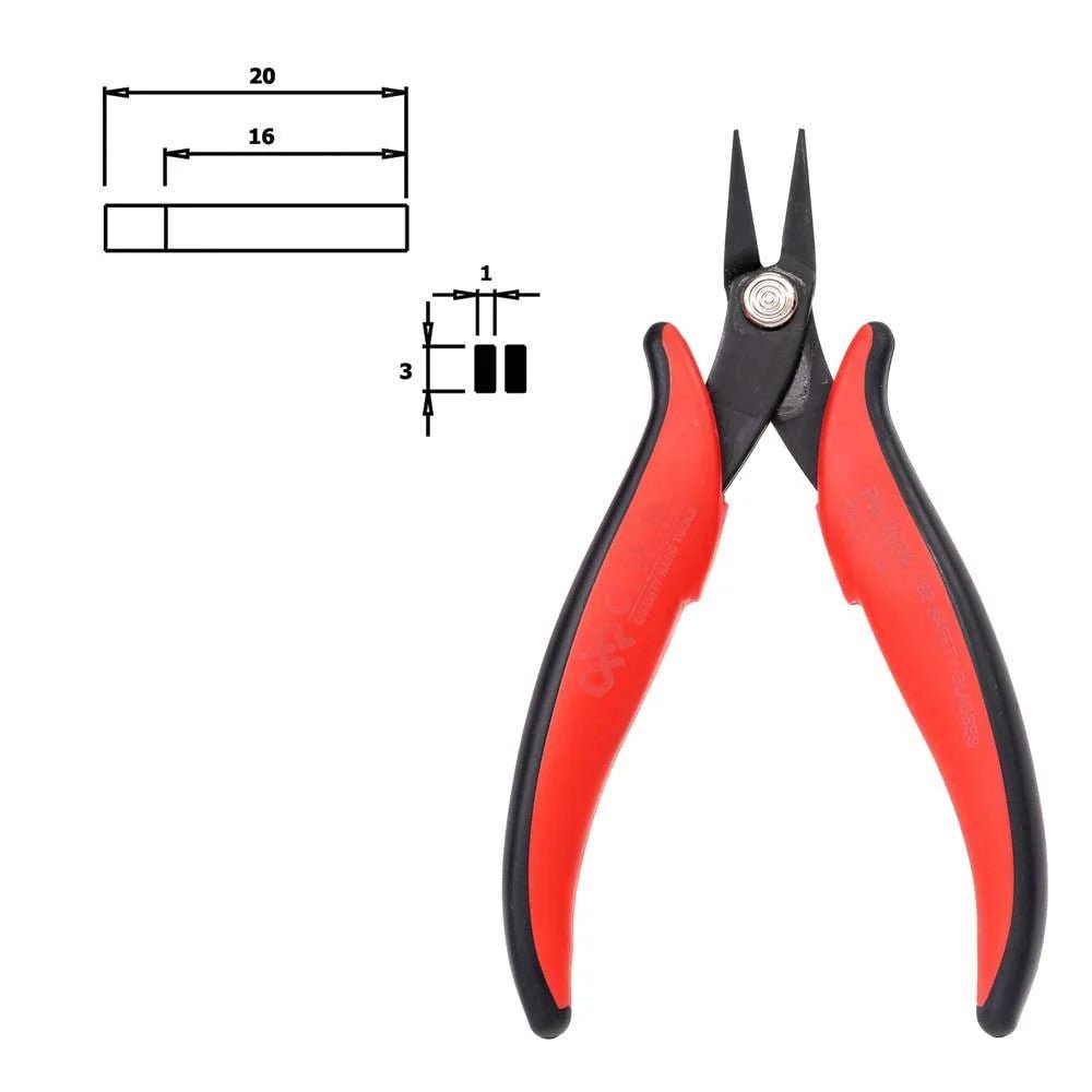 Hakko PN - 2004 Flat Short Nose Pliers - KEM - TRON INC.