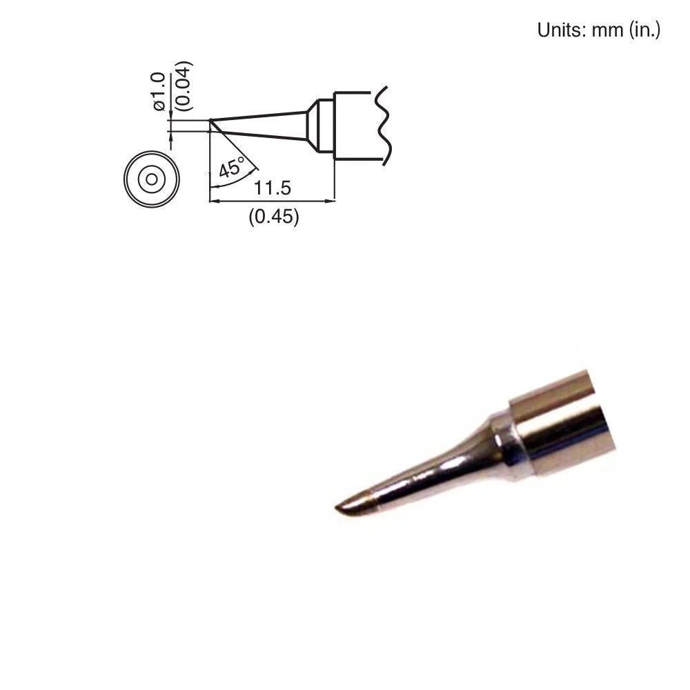 Hakko T15 - BC1 Bevel Tip - KEM - TRON INC.