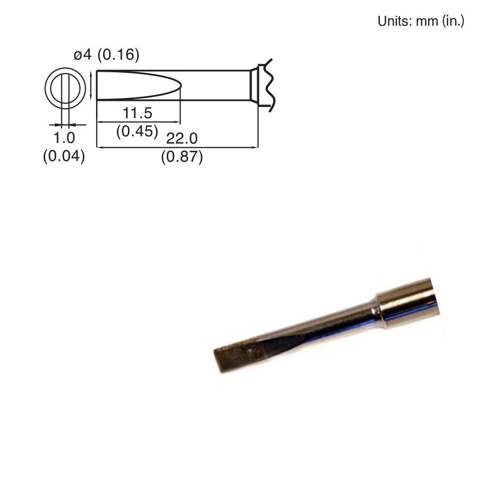 Hakko T15 - DL4 Chisel Tip - KEM - TRON INC.