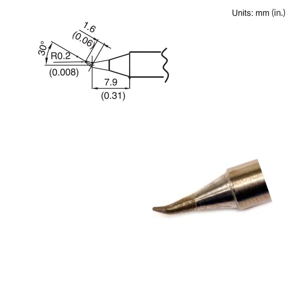 Hakko T15 - JS02 Bent Tip - KEM - TRON INC.