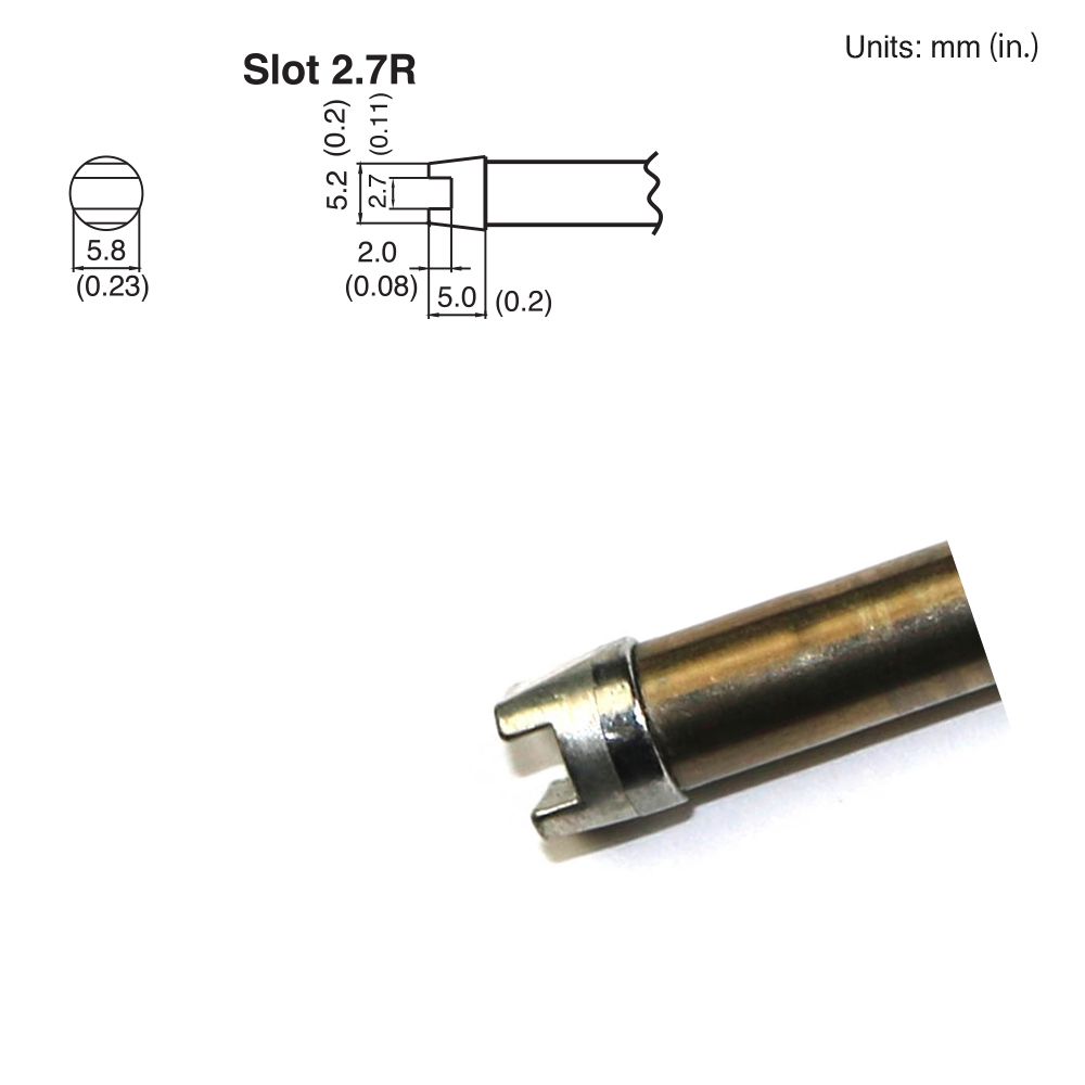 Hakko T15 - R27 Slot Tip - KEM - TRON INC.