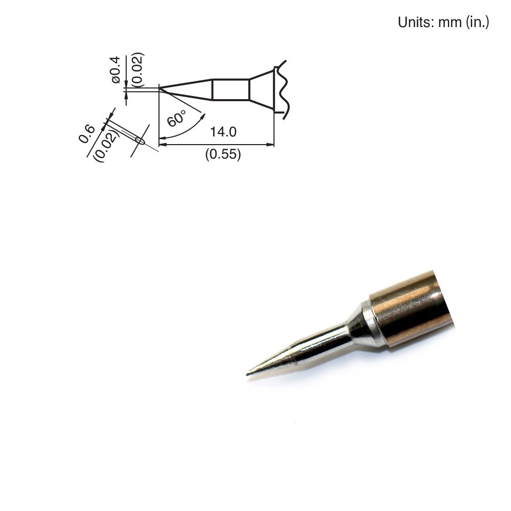 Hakko T15 - SBC04 Bevel Tip - KEM - TRON INC.