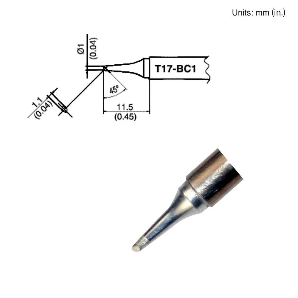 Hakko T17 - BC1 Bevel Tip - KEM - TRON INC.