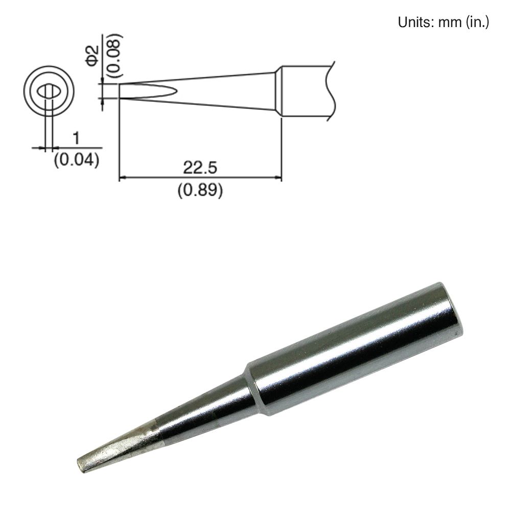 Hakko T18 - DL2 Chisel Tip - KEM - TRON INC.