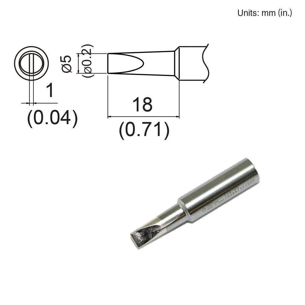 Hakko T19 - D5 Chisel Tip - KEM - TRON INC.