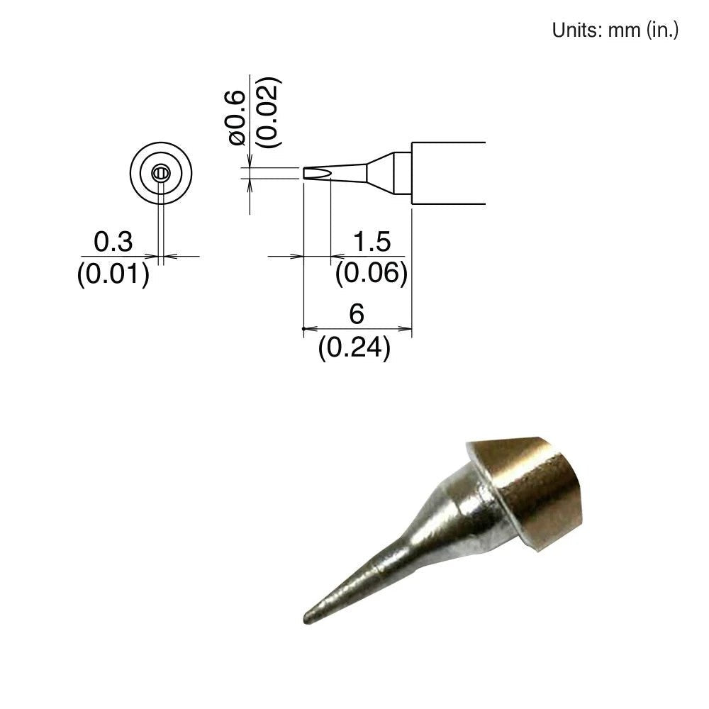 Hakko T30 - D06 Chisel Tip - KEM - TRON INC.