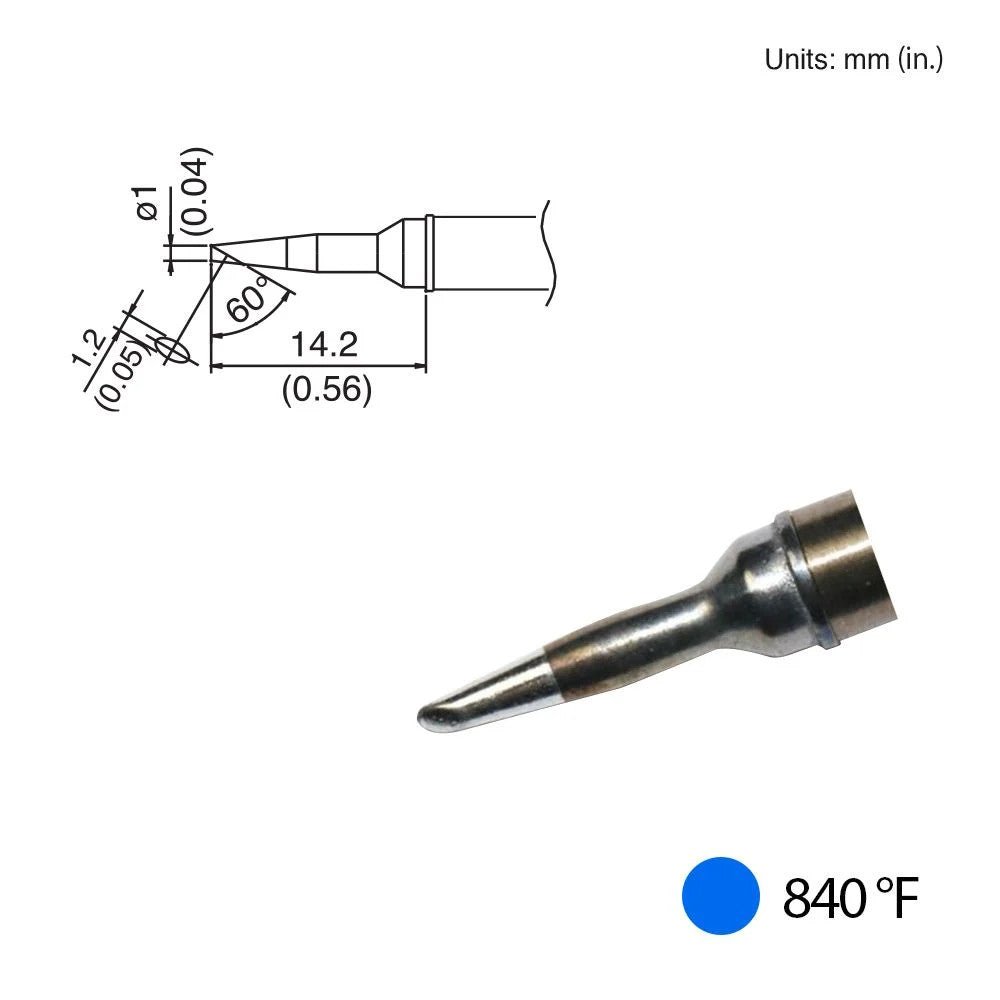 Hakko T31 - 01BC1 Bevel Tip, 840°F / 450°C - KEM - TRON INC.