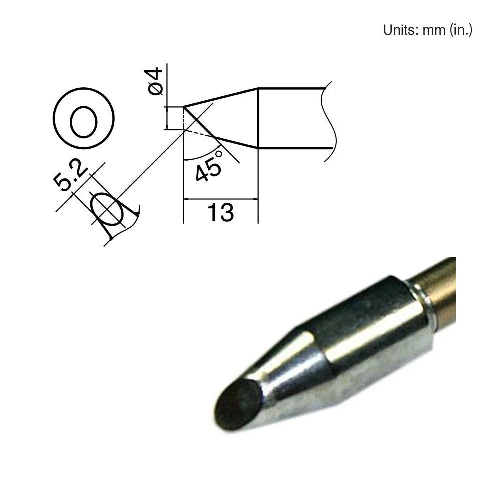 Hakko T33 - BC4 Bevel Tip - KEM - TRON INC.