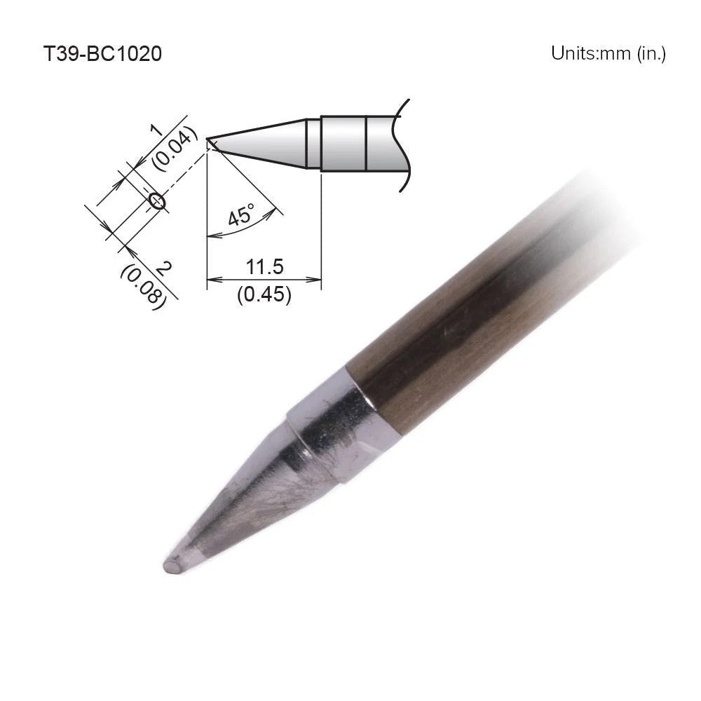Hakko T39 - BC1020 Bevel Tip - KEM - TRON INC.
