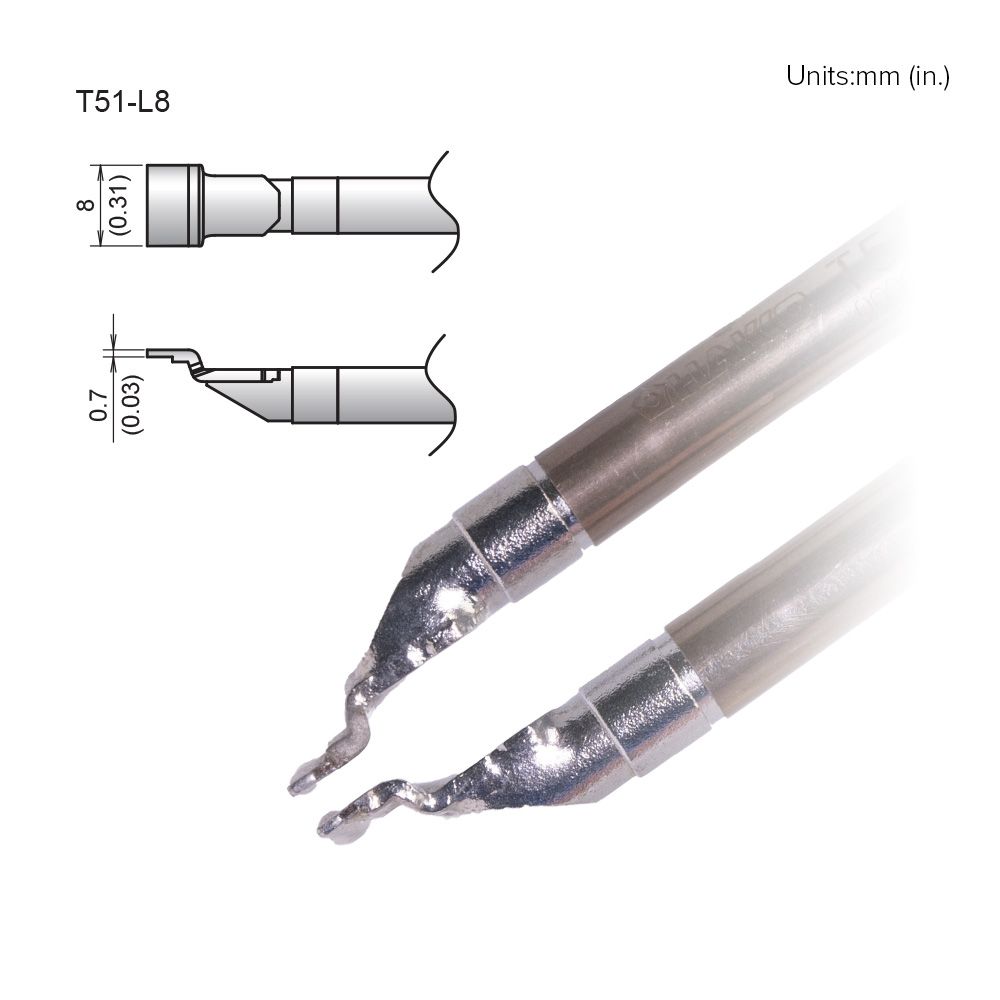 Hakko T51 - L8 SOP Tip - KEM - TRON INC.