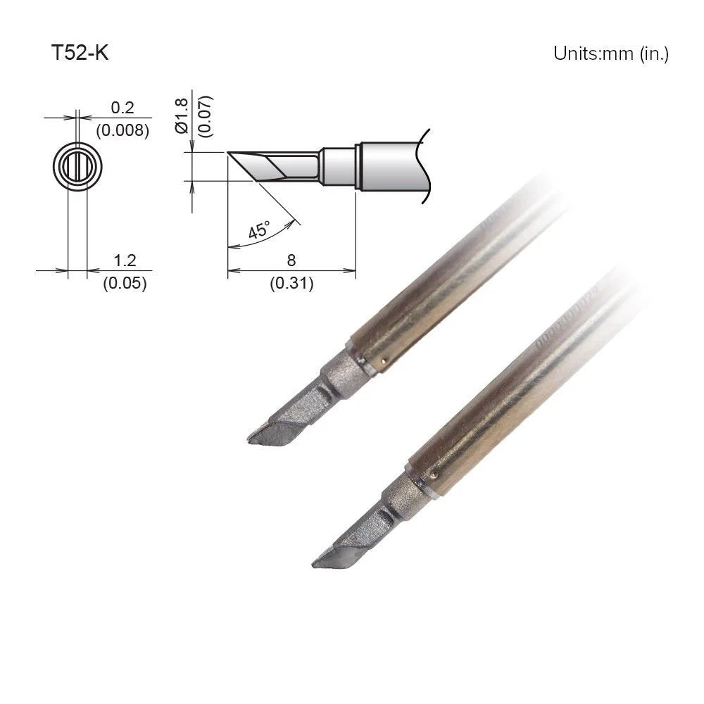 Hakko T52 - K Knife Tip - KEM - TRON INC.