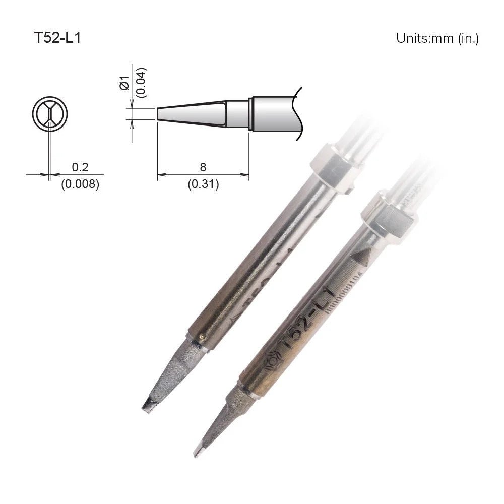 Hakko T52 - L1 Chip Tip - KEM - TRON INC.