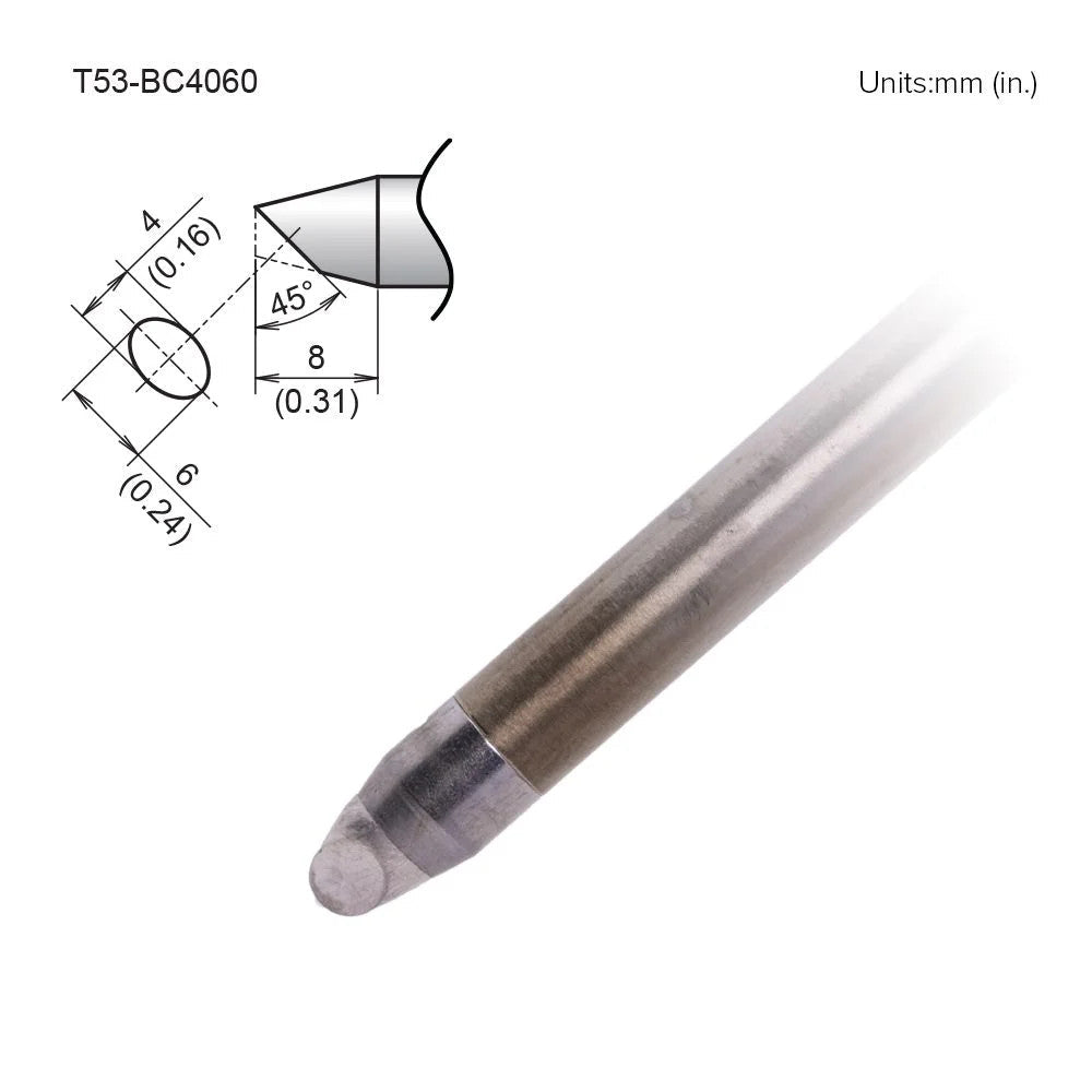 Hakko T53 - BC4060 Bevel Shape Tip - KEM - TRON INC.