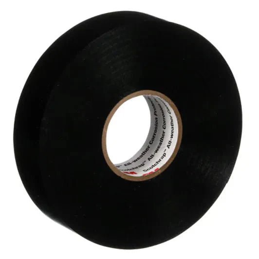 3M 7000005811 Scotchrap™ Vinyl Corrosion Protection Tape 50, 1 in x 100 ft, Unprinted, Black, 48 rolls/Case - KEM - TRON INC.