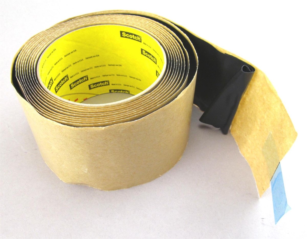 3M 7000005872 Scotch® Electrical Moisture Sealant Roll 06147, 2 - 1/2 in x 10 ft, Black, 1 roll/carton, 10 rolls/Case - KEM - TRON INC.