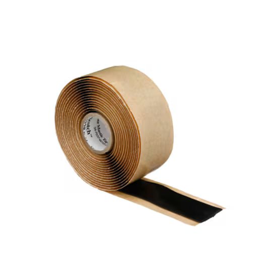 3M 7000006048 Scotch® Rubber Mastic Tape 2228, 1 in x 10 ft, Black, 1 roll/carton, 12 rolls/Case - KEM - TRON INC.