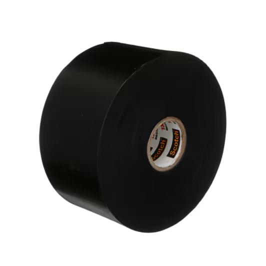3M 7000006091 Scotch® Linerless Rubber Splicing Tape 130C, 2 in x 30 ft, Black, 12 rolls/Case - KEM - TRON INC.