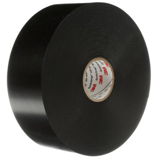 3M 7000006135 Scotchrap™ Vinyl Corrosion Protection Tape 51, 2 in x 100 ft, Unprinted, Black, 12 rolls/Case - KEM - TRON INC.