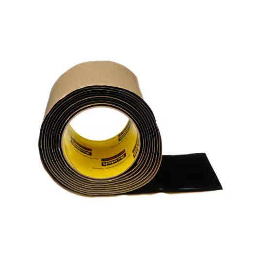 3M 7000026559 Scotch® Vinyl Mastic Roll 2210, 4 in x 10 ft, Black, 1 roll/carton, 10 rolls/Case - KEM - TRON INC.