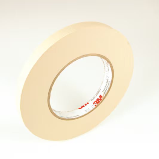 3M 7000031600 Crepe Paper Electrical Tape 16, 1/2 in x 60 yd, 3" Paper Core, 72 Rolls/Case - KEM - TRON INC.