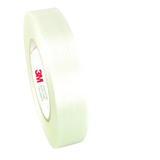 3M 7000031677 Filament Reinforced Electrical Tape 1339, 23 in X 60 yds, 3 - in plastic core, Log roll 1 side untrimmed, 1 Roll/Case - KEM - TRON INC.
