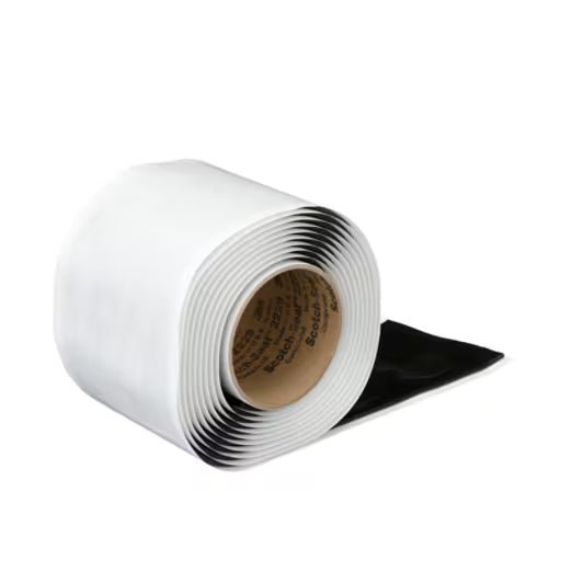 3M 7000043008 Scotch - Seal™ Mastic Tape Compound 2229, 3 - 3/4 in x 10 ft, Black, 1 roll/carton, 8 rolls/Case - KEM - TRON INC.