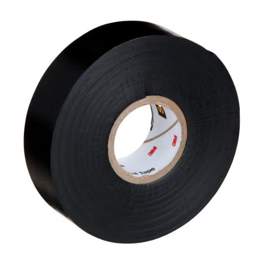 3M 7000058491 Linerless Electrical Rubber Tape 2242, 3/4 in x 15 ft, 1 in core, Black, 1 roll/carton, 24 rolls/case - KEM - TRON INC.