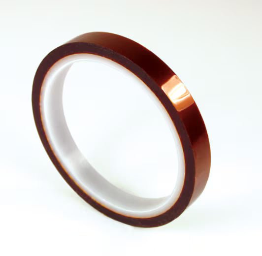 3M 7000132180 Polyimide Film Electrical Tape 92, Amber, Silicone Adhesive, 1 mil film, 1/2 in x 36 yd (12,70 mm x 33 m), 18/Case - KEM - TRON INC.