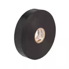 3M 7000132635 Scotch® Linerless Rubber Splicing Tape 130C, 1 in x 10 ft, Black, 1 roll/carton, 24 rolls/Case - KEM - TRON INC.