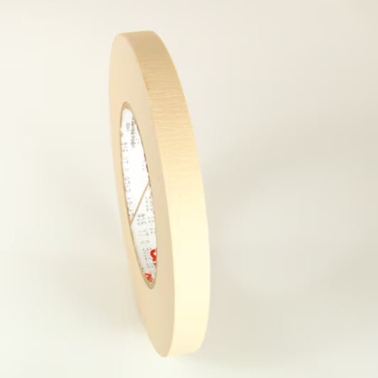 3M 7000132725 Paper Electrical Tape 12, 1/2 in x 60 yd, 3 in Paper Core, 72 Rolls/Case - KEM - TRON INC.