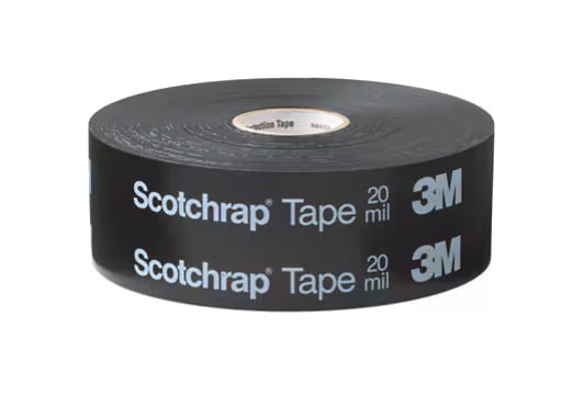 3M 7000132742 Scotchrap™ Vinyl Corrosion Protection Tape 51, 1 in x 100 ft, Printed, Black, 24 rolls/Case - KEM - TRON INC.
