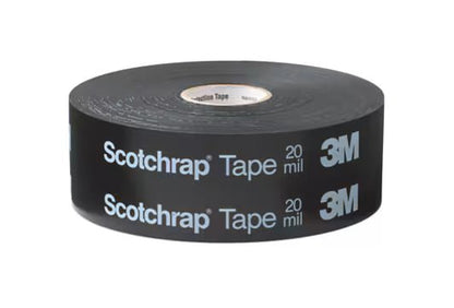 3M 7000132743 Scotchrap™ Vinyl Corrosion Protection Tape 51, 2 in x 100 ft, Printed, Black, 12 rolls/Case - KEM - TRON INC.