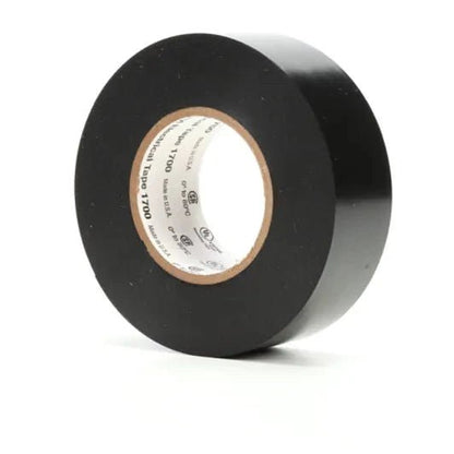 3M 7000132902 Temflex Vinyl Electrical Tape 1700, 1 in x 66 ft, Black, 99 rolls/Case - KEM - TRON INC.
