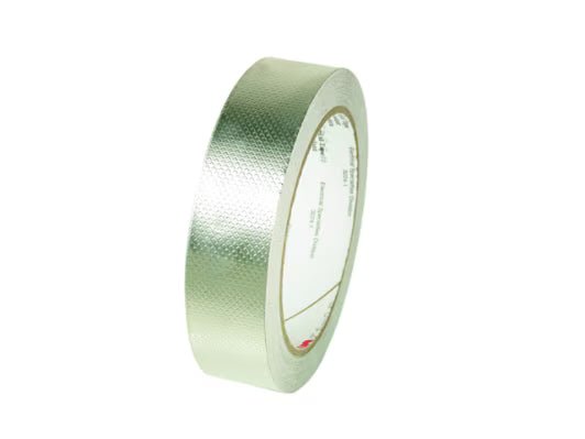 3M 7010297666 Embossed Tin - Plated Copper Foil EMI Shielding Tape 1345, 3 in x 18 yd, 3 in Paper Core, 4 Rolls/Case - KEM - TRON INC.
