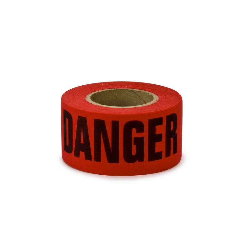 3M 7010319706 Scotch® Barricade Tape 331, DANGER, 3 in x 1000 ft, Red, 8 rolls/Case - KEM - TRON INC.